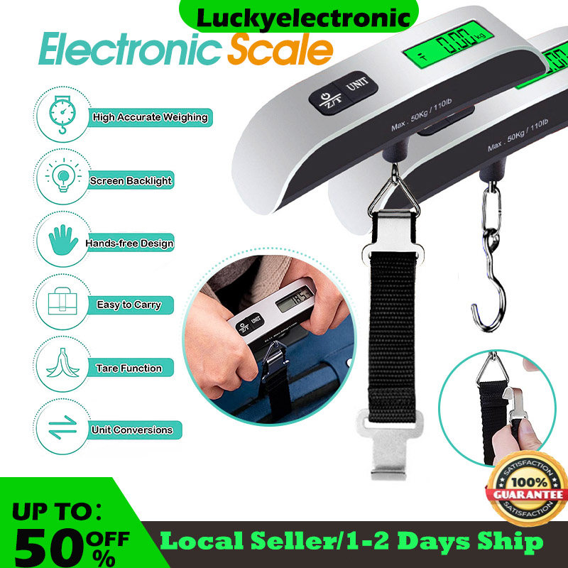 Luggage Scale MYCARBON Digital Scale,High Precision,Heavy Duty Weight  Scale,Backlight Hanging Scale,Ultra Portable Scale,MAX 110lb/50kg Suitcase  Scale