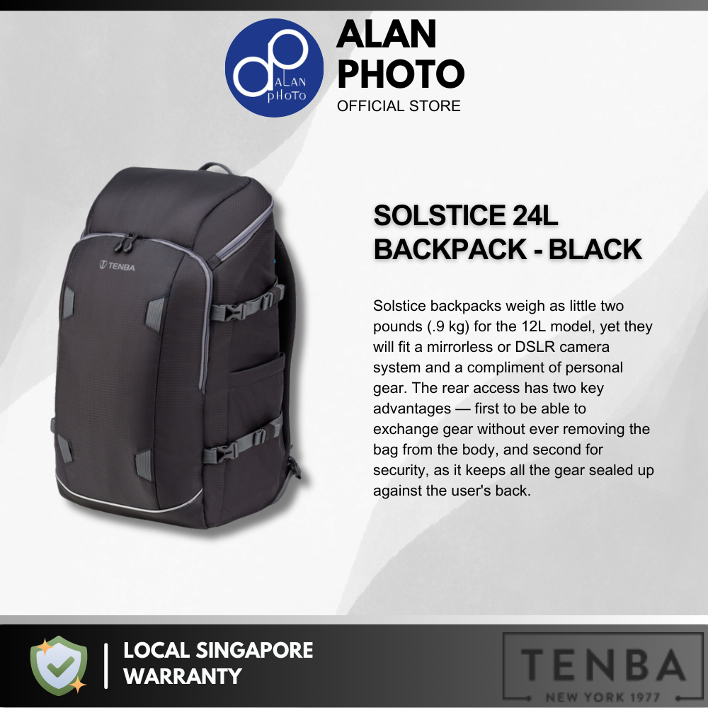 Tenba SOLSTICE 12L 20L 24L BACKPACK Camera Bag Shopee Singapore