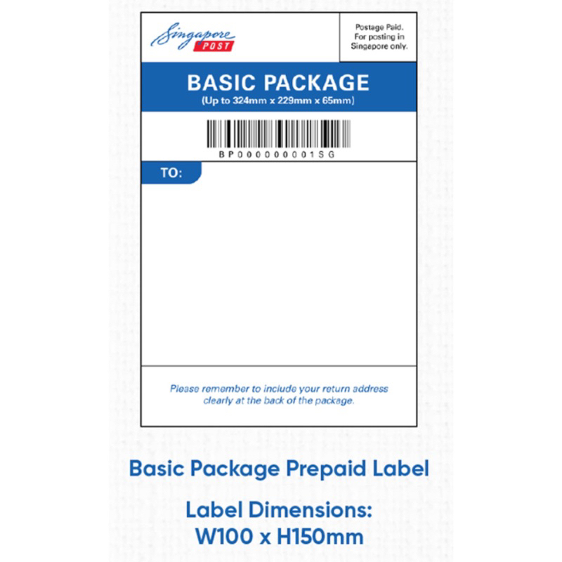 Singpost Tracked Postage Label Shopee Singapore