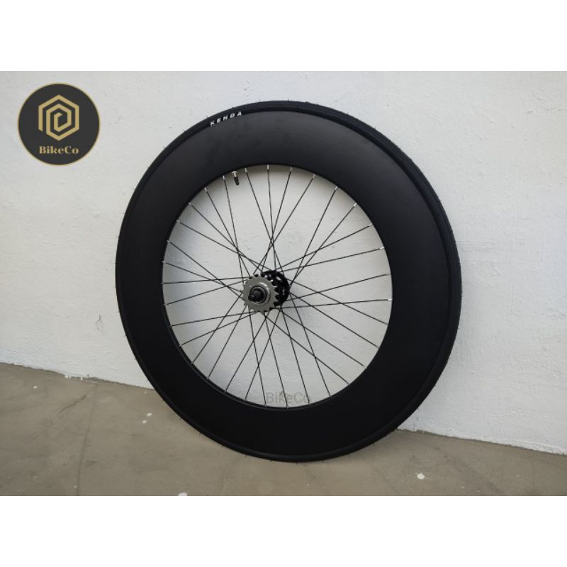 90mm FIXIE Deep Section Aluminium Wheelset | Fixed Gear Aero Profile ...
