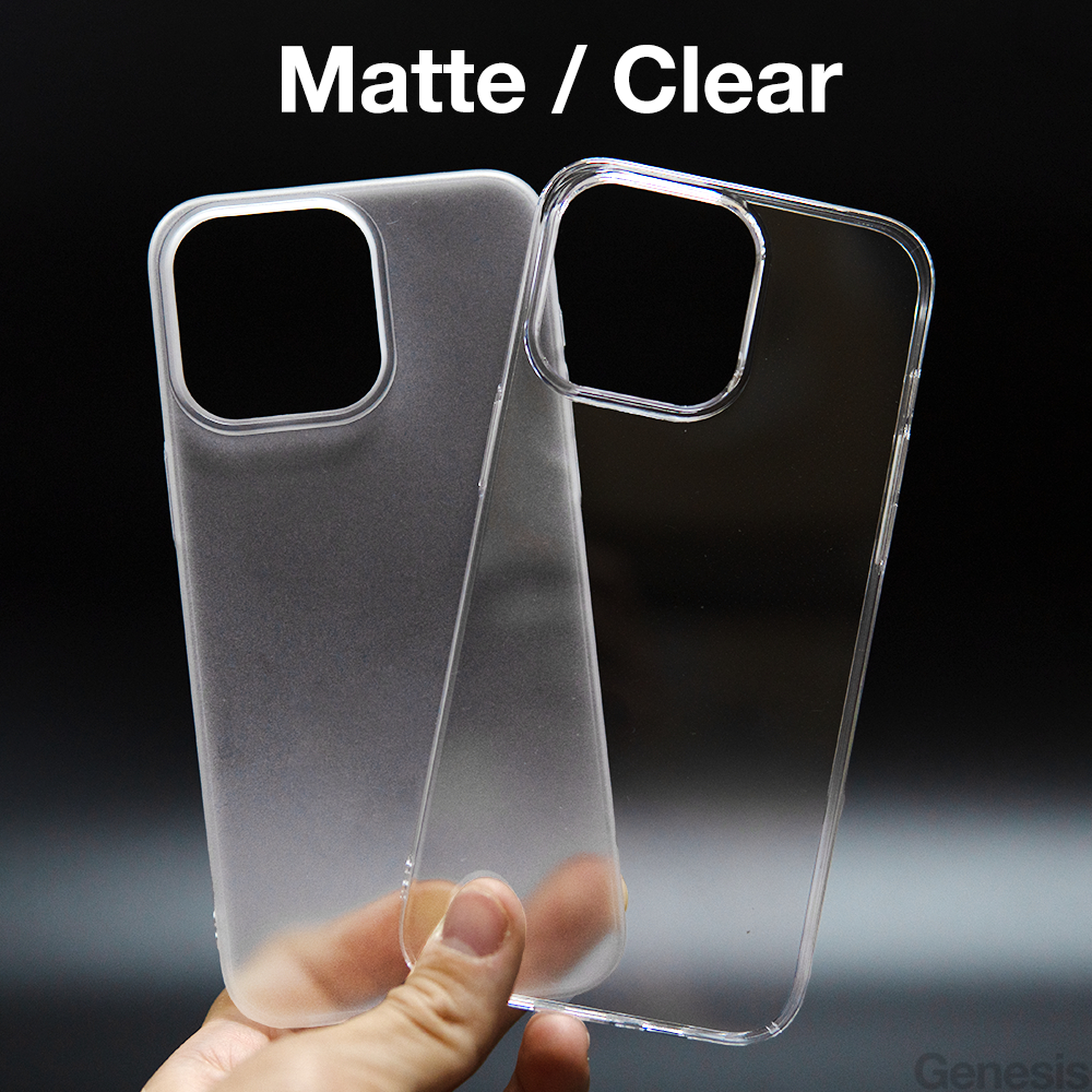 Genesis iPhone Hard Case 16 Pro Max/ 15/ 14/ 13/ 12 Clear Transparent