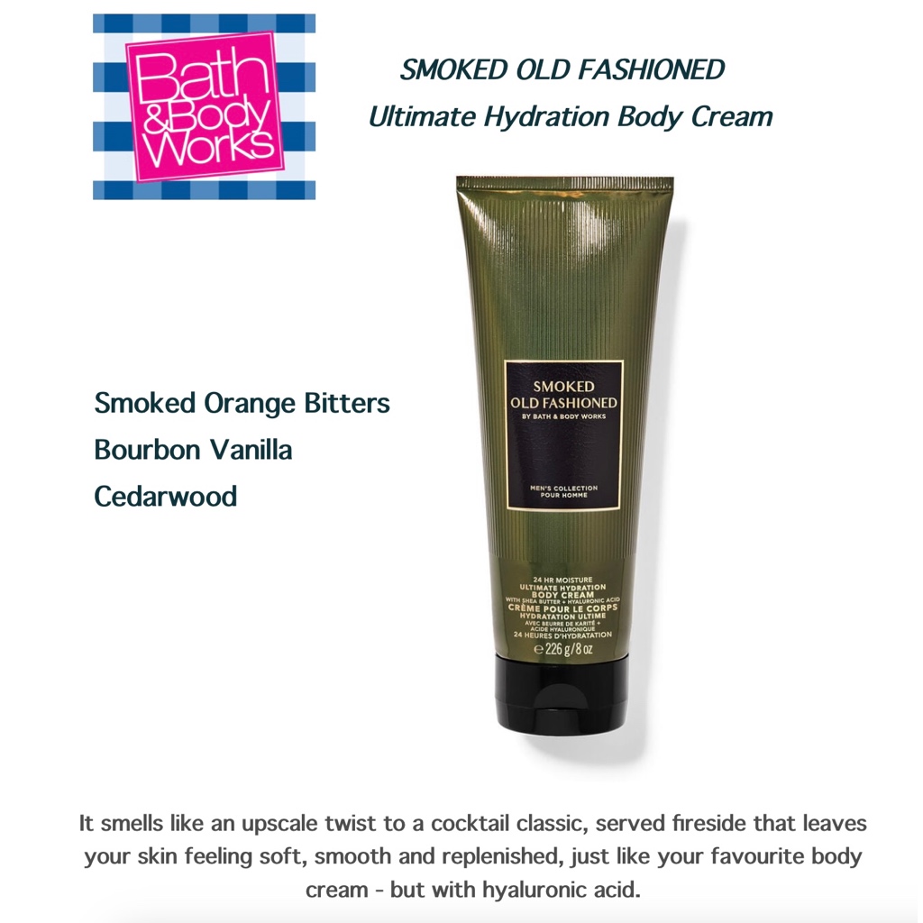 AUTHENTIC SMOKED OLD FASHIONED Bath and Body Works BODY CREAM 226g | Shopee Singapore