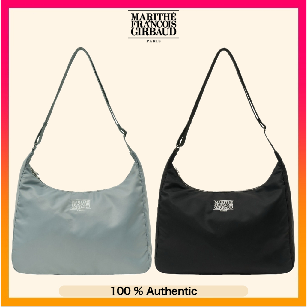 ☆Marithe + Francois Girbaud☆ HALF MOON BAG black MFG45SBG1 MARITHÉ FRANÇOIS GIRBAUD] CLASSIC LOGO HALF MOON SHOULDER