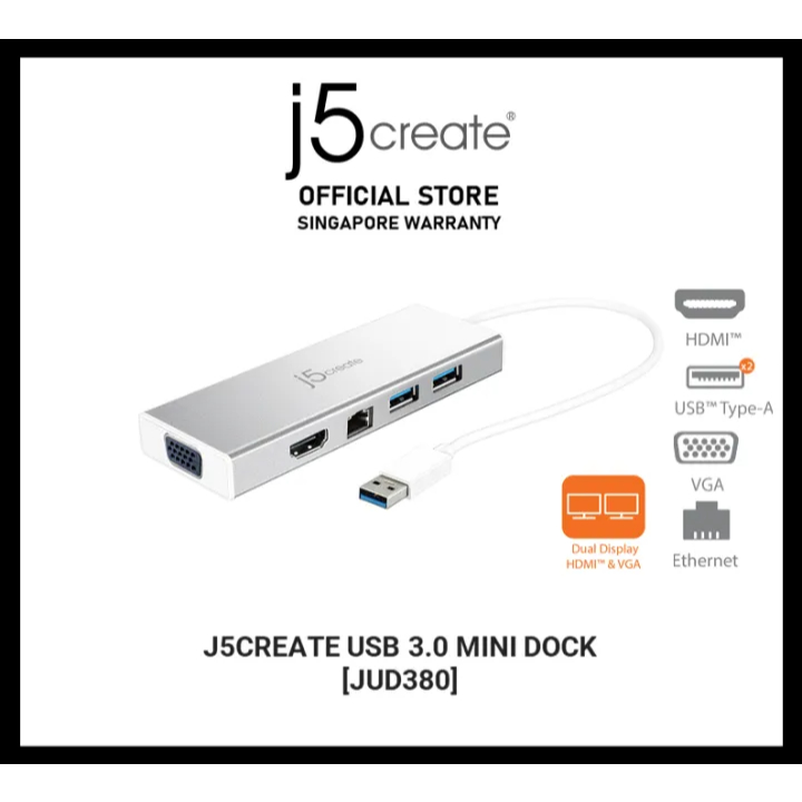 J5 Create JCDP385 Mini Docking Station