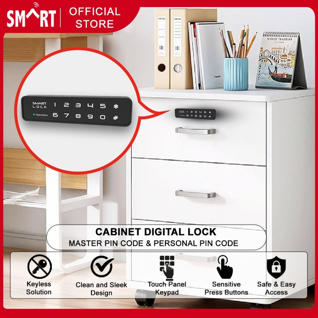 Cabinet Digital Lock / Keyless Unlock / USB Master Key Unlock / Admin ...