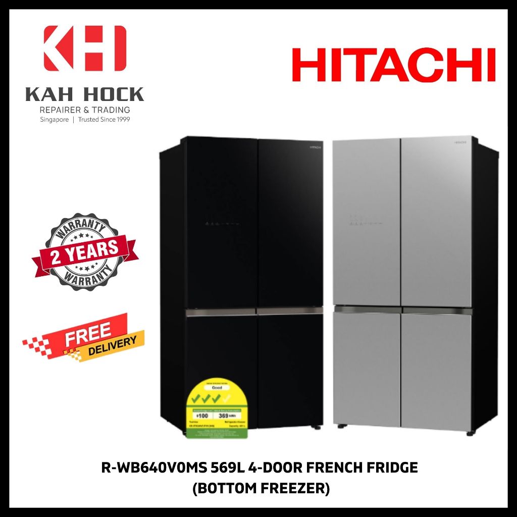 HITACHI RWB640V0MS 569L MULTI DOOR REFRIGERATOR (LUXURY MIRROR) 2