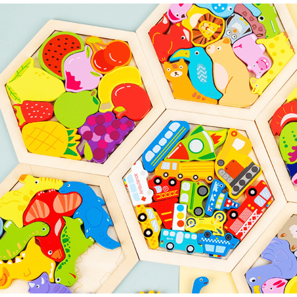 Montessori Early Education 3D Wooden Jigsaw Puzzle | Shopee Singapore