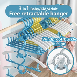 20pcs Baby Clothes Hangers, Thick Non-slip Drying Hangers With Bow For Children's  Clothes, Home Use