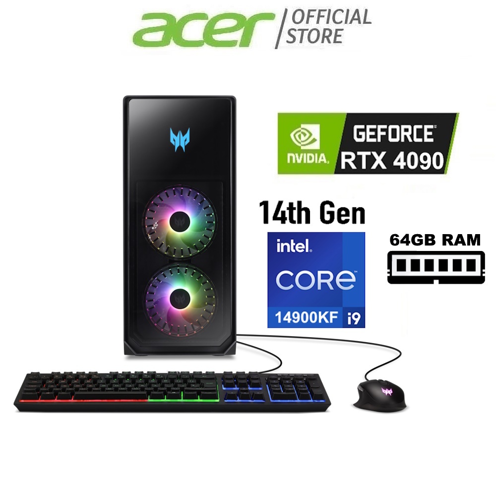 High End Gaming PC with NVIDIA GeForce RTX 4090 and Intel Core i9