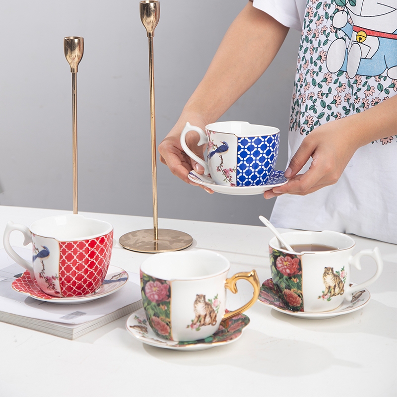 Ceramic Coffee Cup Set English Tea Cup Set Tea Set Gift Set Luxurious