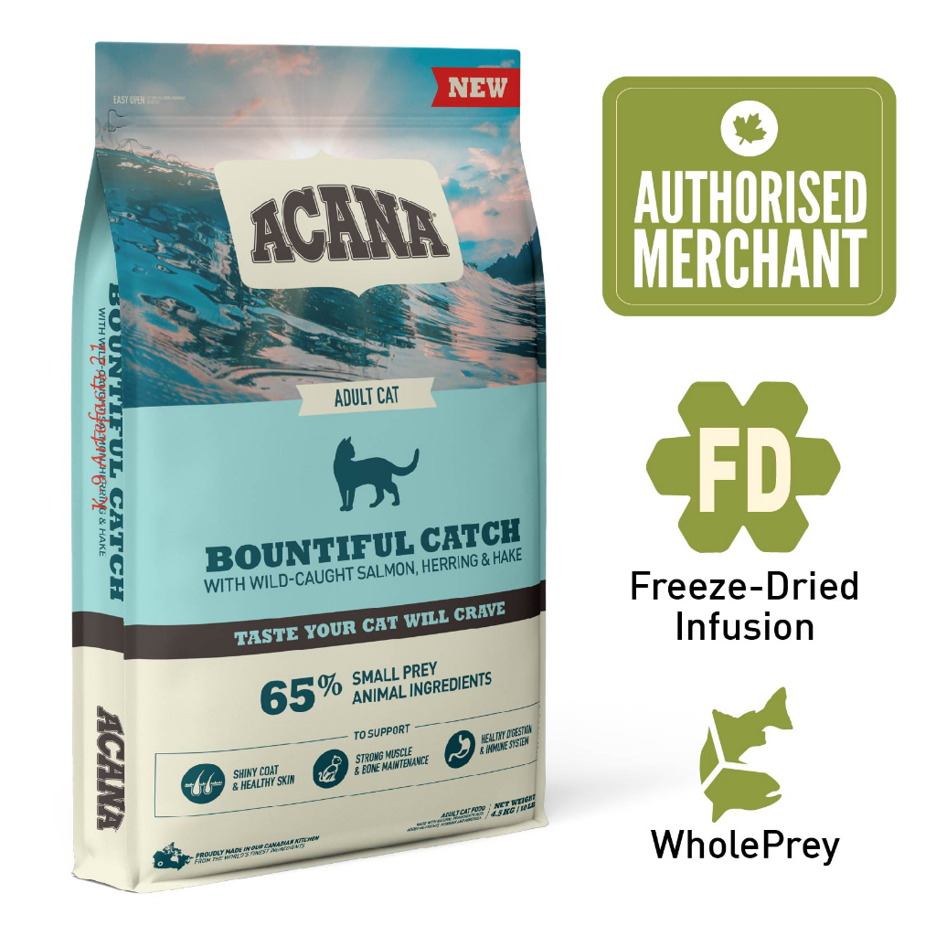 ACANA Classics FreezeDried Coated Bountiful Catch Cat Dry Food (3