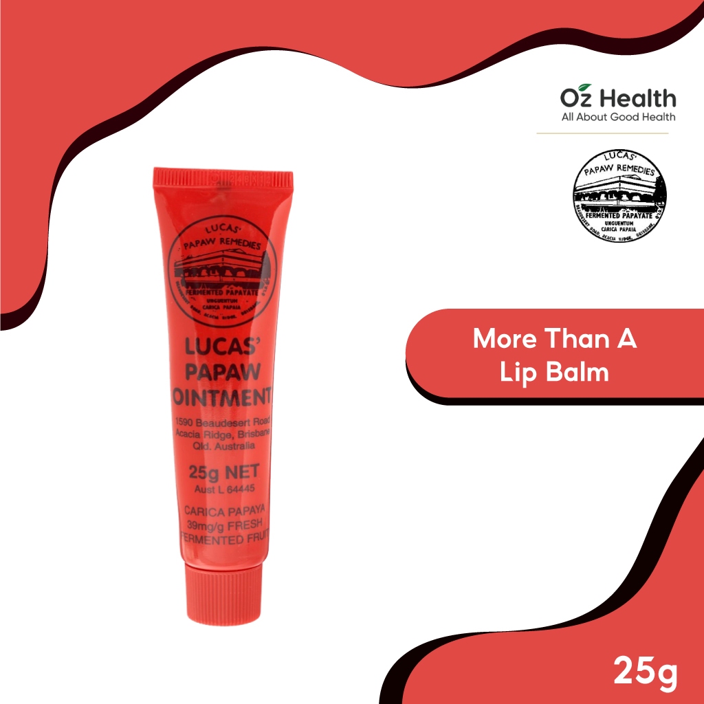 Lucas Papaw Ointment 25g For Sunburn Burns and Scalds Gravel Rash