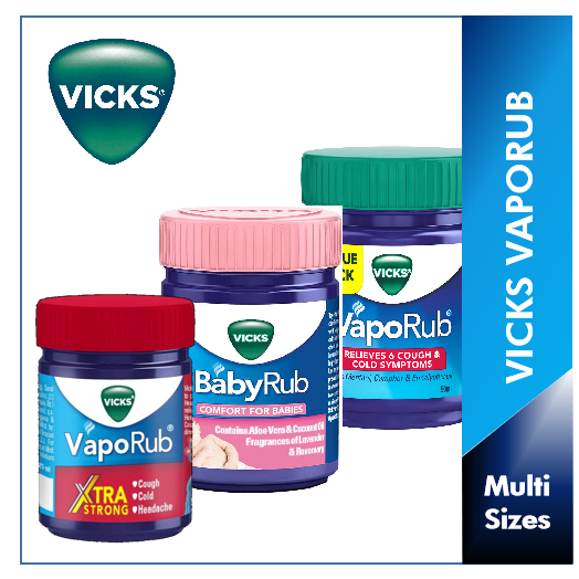 Vicks VapoRub BabyRub Extra Strong Steam Pods, 25ml50ml Shopee Singapore