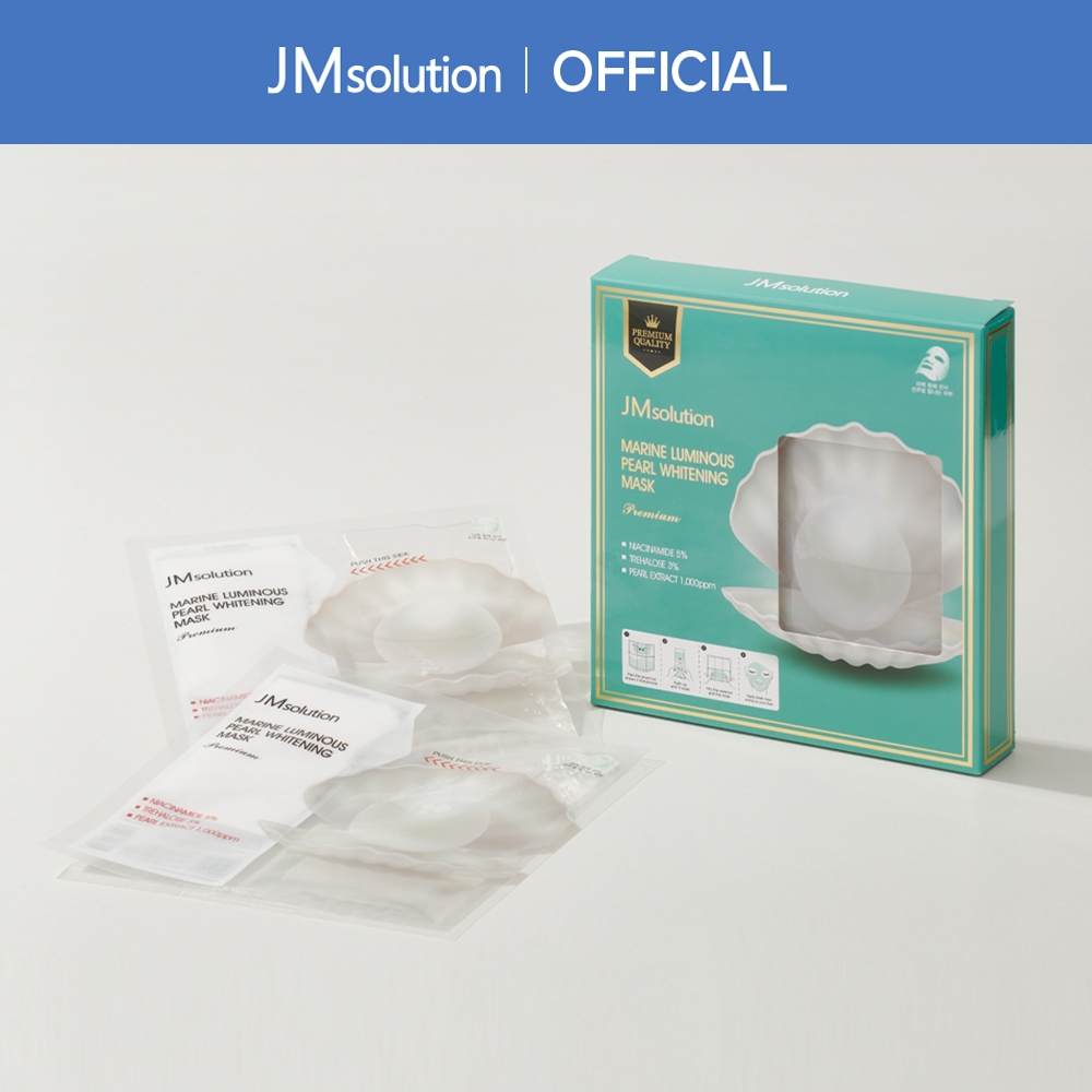 [JMSOLUTION] MARINE LUMINOUS PEARL WHITENING MASK PREMIUM (5sheets ...
