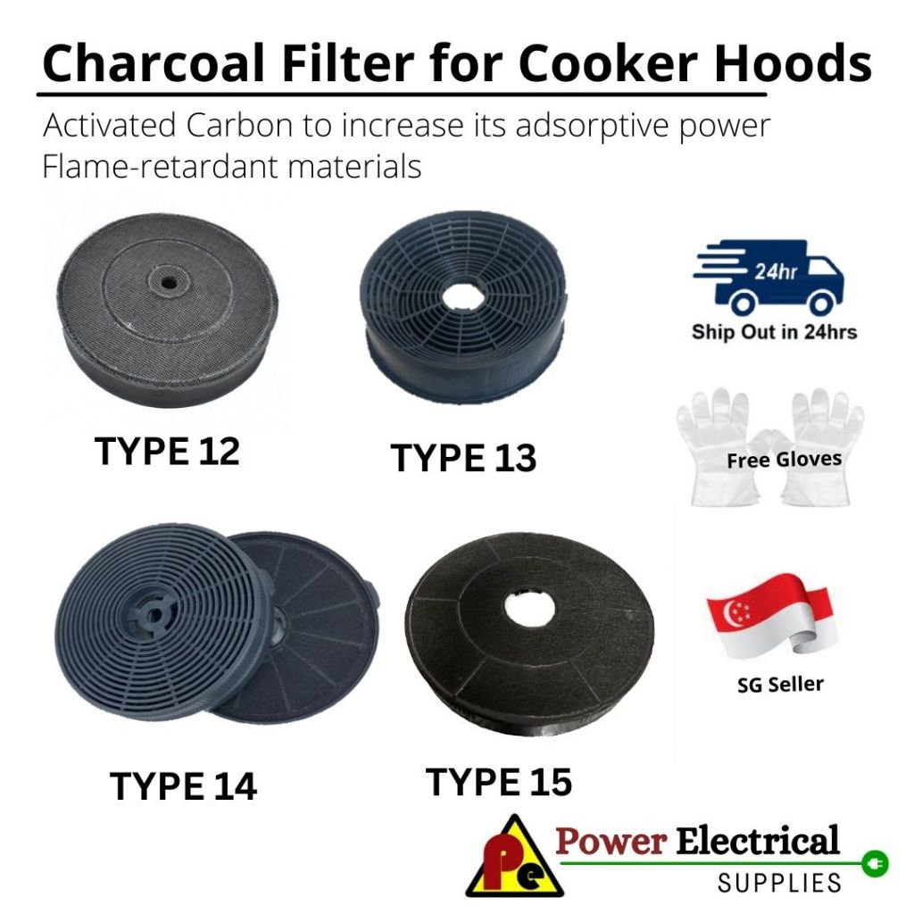 Cooker Hood Charcoal CARBON FILTER COMPATIBLE FOR BOSCH EF ELECTROLUX