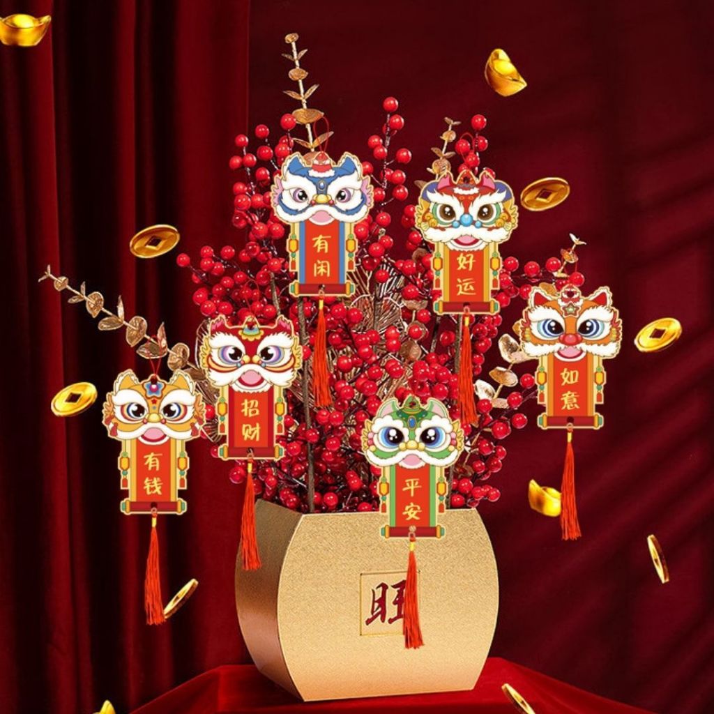 [SG Seller]6pcs CNY Chinese New Year Fortune Tree Pendant | Shopee ...