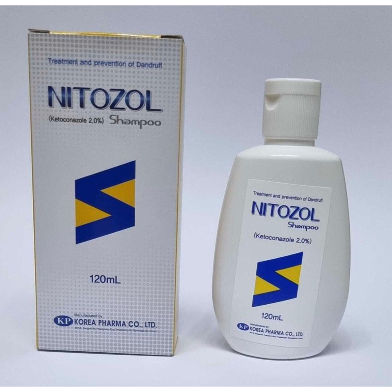 Nitozol Ketoconazole 2 Shampoo, 120ml for Treatment of Fungal
