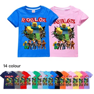 3-16Years Summer Boy Long Sleeves T-shirt Tops ROBLOX Shirt Red Nose Day T  Shirts Teen Kids Clothes Boys T-shirt