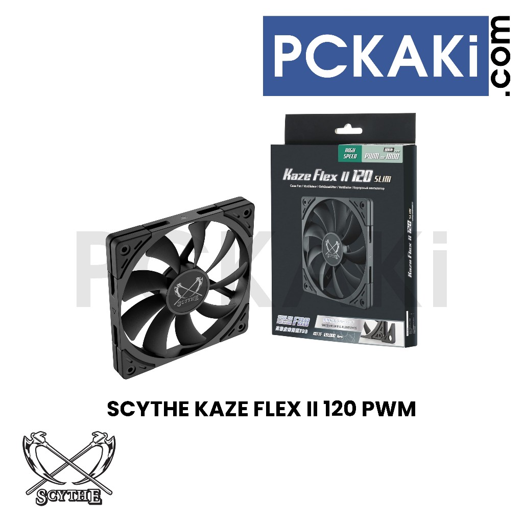 SCYTHE KAZE FLEX II SLIM / FLEX 120 ARGB PWM 120mm 3001800RPM COMPUTER