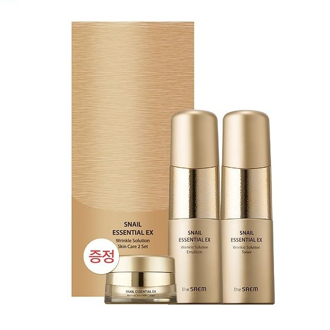 [THE SAEM] Snail Essential EX Wrinkle Solution Skin Care Set Korea ...