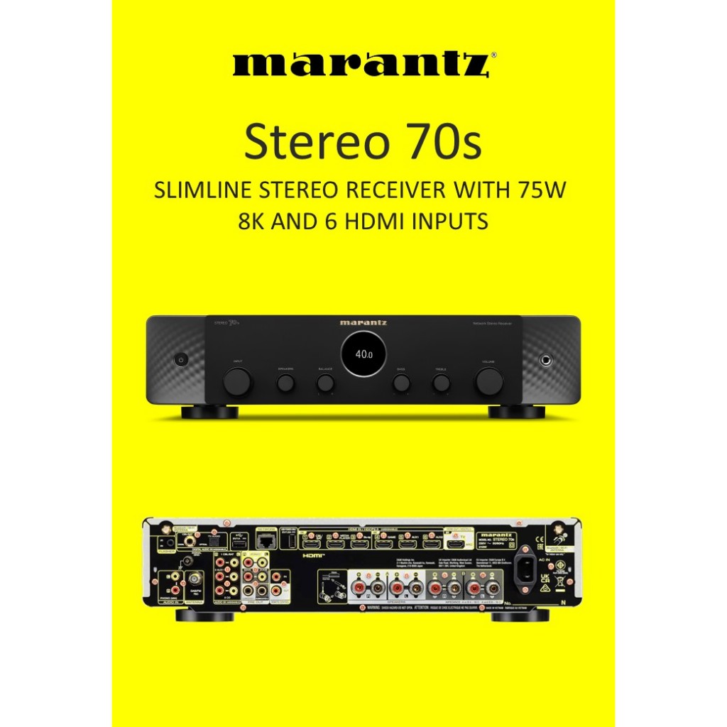 MARANTZ STEREO 70s (Available in Black & Silver-Gold) | Shopee