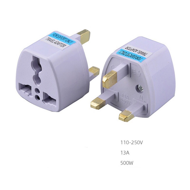 Travel Adaptor 3 Pin (Singapore/ Malaysia/ UK) Shopee Singapore