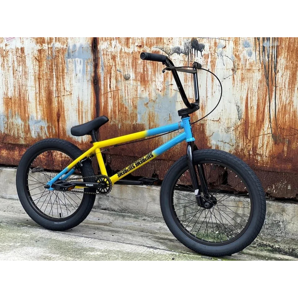 United Bmx 20.75Inch Supreme Full Bike Yellow Turquoise Fade Shopee Singapore