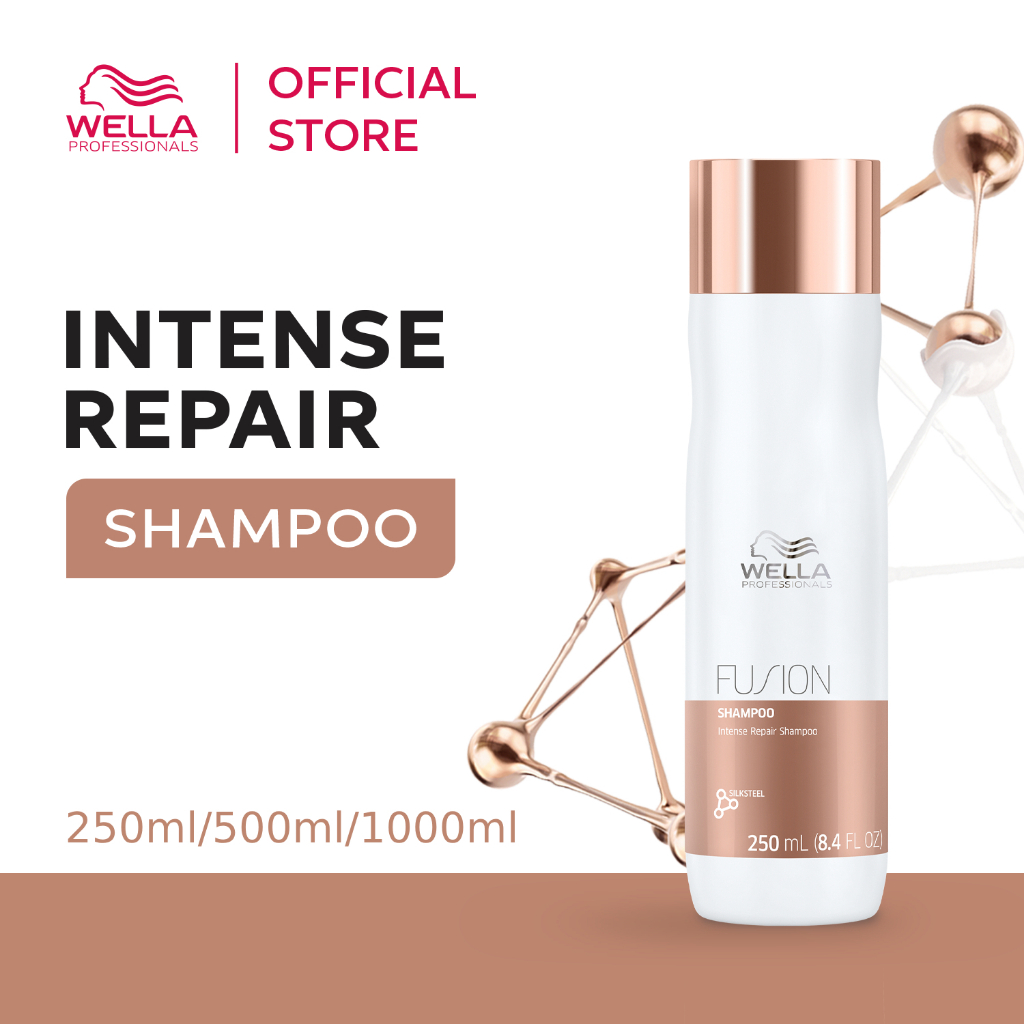 Wella Professionals Fusion Intense Repair Shampoo 250ml/500ml/1000ml ...