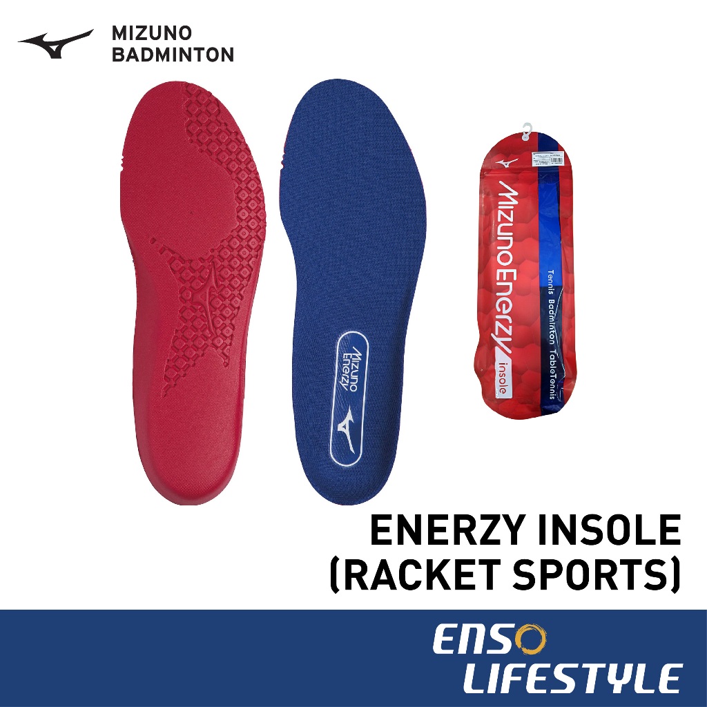 Mizuno ENERZY Insole Racket Sports Badminton Tennis Table Tennis Enso Lifestyle Shopee Singapore