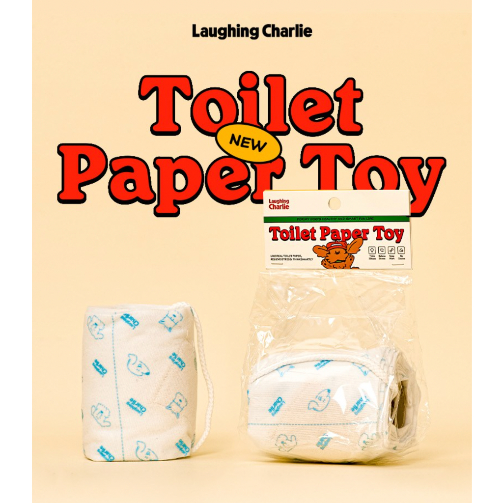Laughing Charlie Korean Dog Toy Toilet Paper Toy Tissue Dogs Nose Walk ...