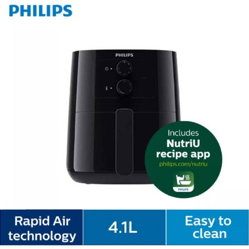 PHILIPS 4.1L Air Fryer (Essential) HD9200/91 Rapid Air, Fry, Bake