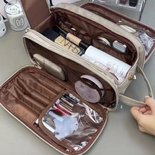 Unique Bargains Green Makeup Bag Cosmetic Travel Bag Large Makeup Bag Make  Up Brush Organizer Bag Toiletry Bag for Women 1 Pc