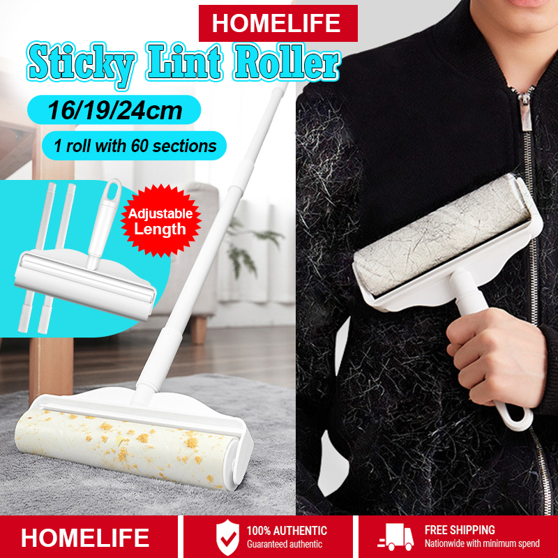 Sticky Lint Roller Detachable Dust Hair Pet Fur Remover Bulu Baju Cover