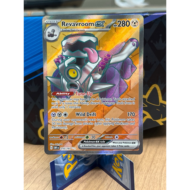 Revavroom ex Full Art 216/197 Obsidian Flames Pokemon TCG | Shopee Singapore