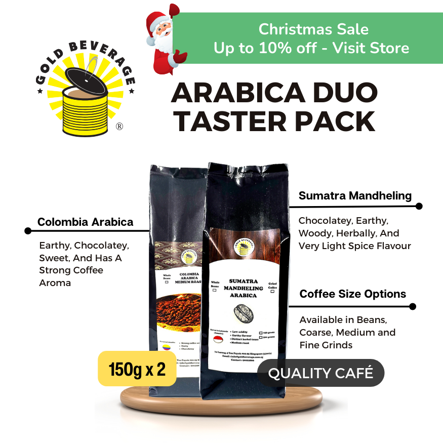 [Gold Beverage] Arabica Duo Taster Pack Bundle Premium Arabica Coffee