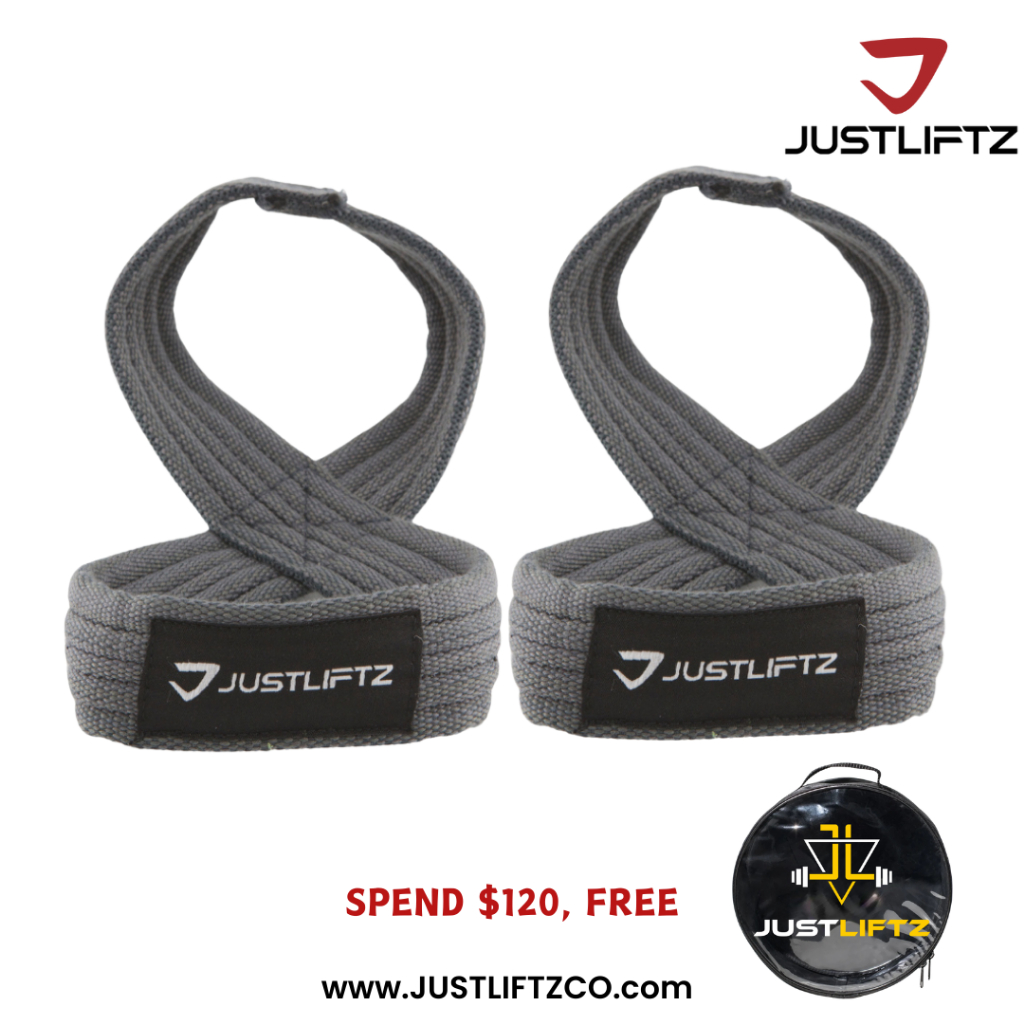 JustLiftz Figure 8 Lifting Straps Deadlift, Powerlifting, protein lever belt gym belt