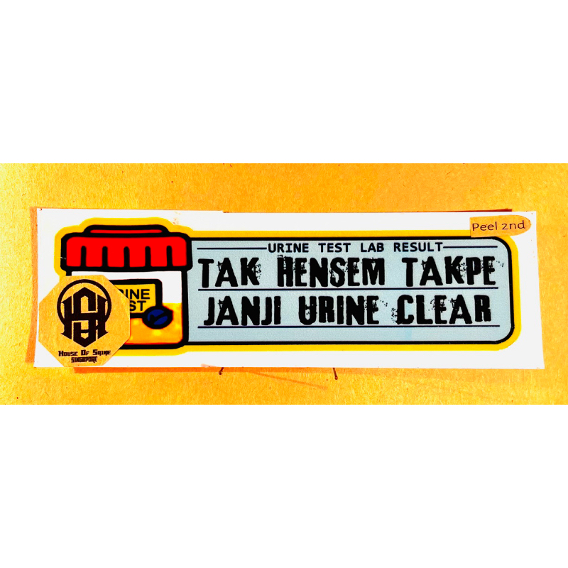 Tak hensem takpe - UV DTF Premium Sticker. | Shopee Singapore
