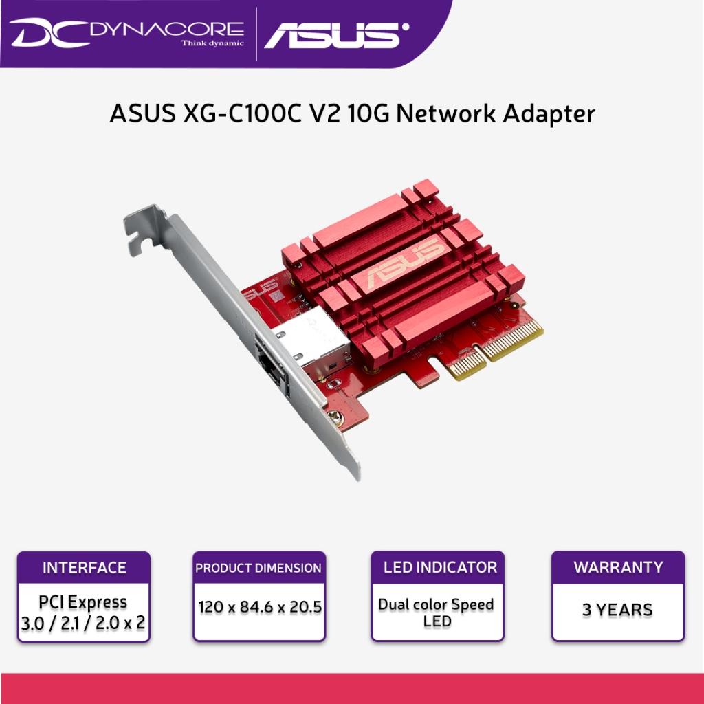 新品ASUS XG-C100C V2 10Gbps ネットワークアダプタ Amazon | ASUS XG-C100C V2 10GBase-T PCI-E ネットワーク