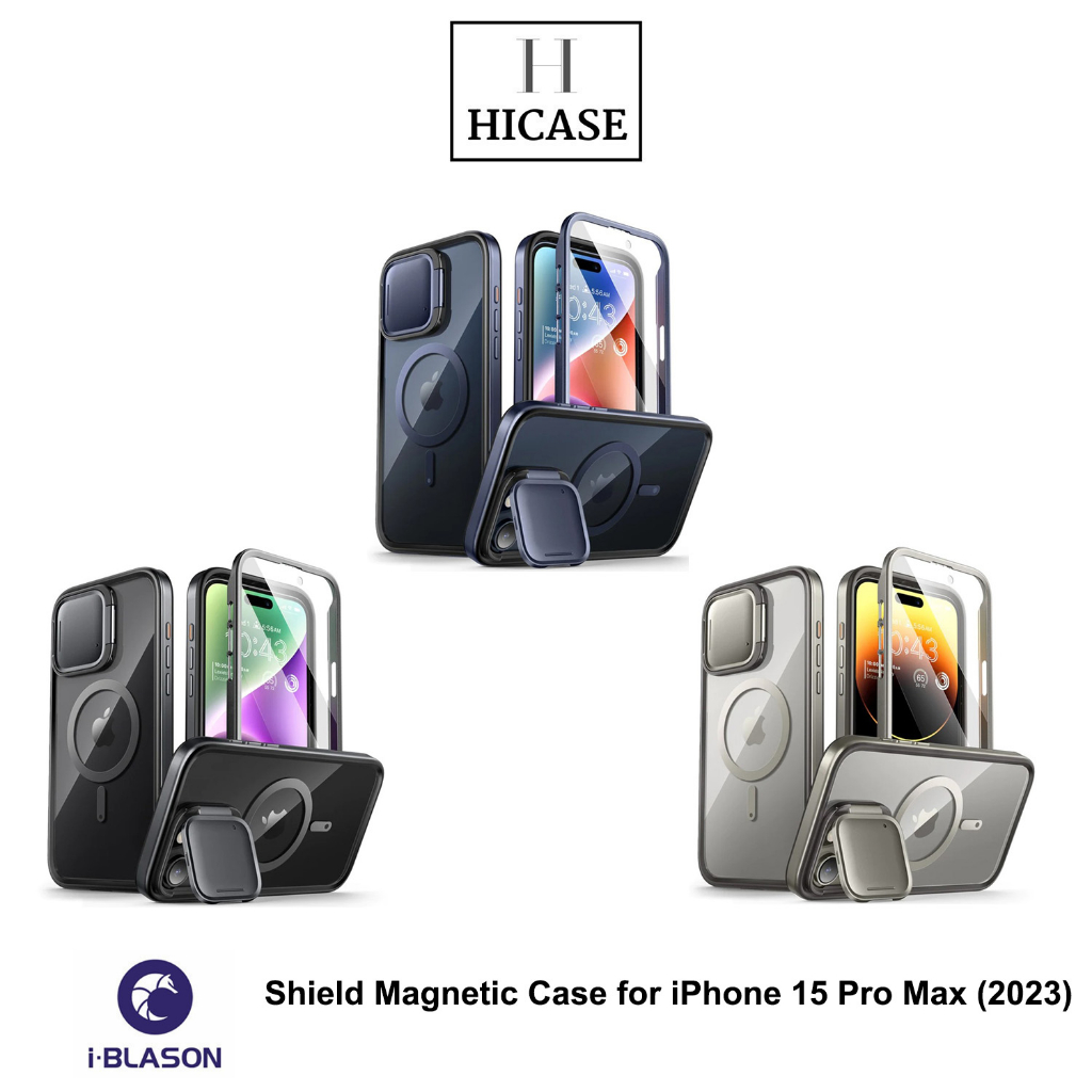 i-Blason Custodia per iPhone 12 Pro Max da 6,7 (versione 2020) sottile e pieno corpo, elegante custodia protettiva con pellicola protettiva integrata (Marmo