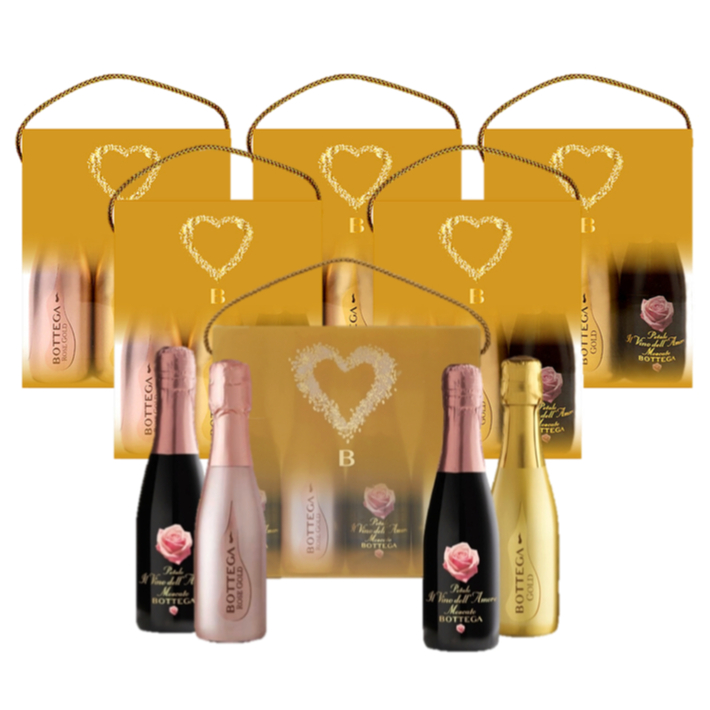 [Bundle of 6] Bottega Mini 200ml Gold Rose Gold Petalo Moscato