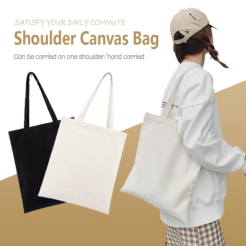 Plain shopping bags online cotton