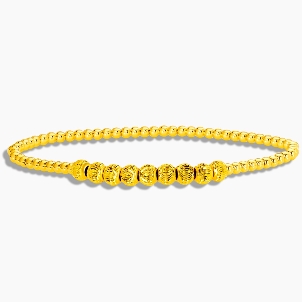 Gold bracelet with on sale circles