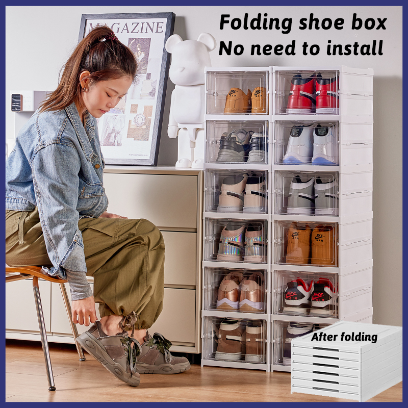 1pc Folding Shoe Rack, Dormitory Simple Shoes Shelf, Mini Foldable