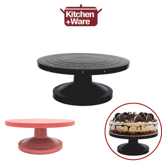 2pcs rotating cake stand base turntable rotating swivel turntable