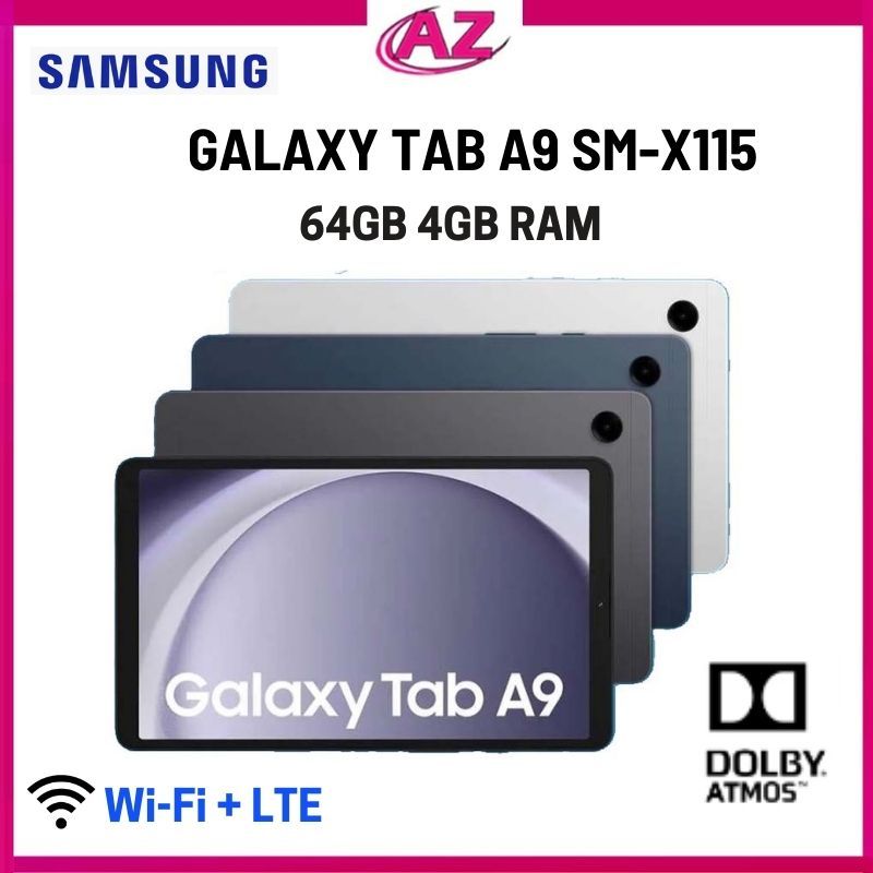 Samsung Galaxy Tab A9 SM-X115 64GB 4GB RAM (Factory Unlocked) 8.7 Wi-Fi +  LTE