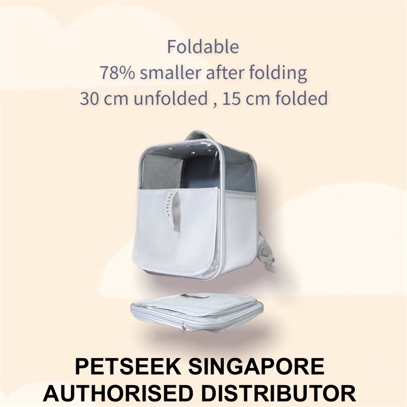 Same Day Delivery PETSEEK Breezy Foldable Cat Carrier Puppy Pet