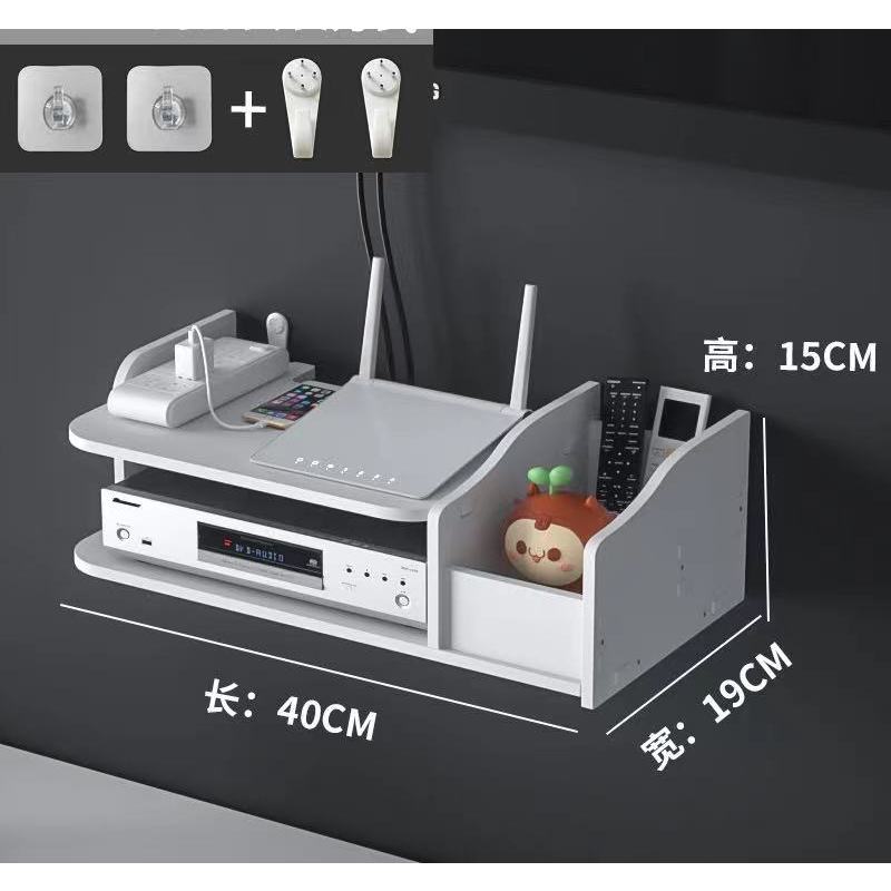 SG Double-layer Storage Rack Wall Mount WiFi DVD TV Box Universal ...