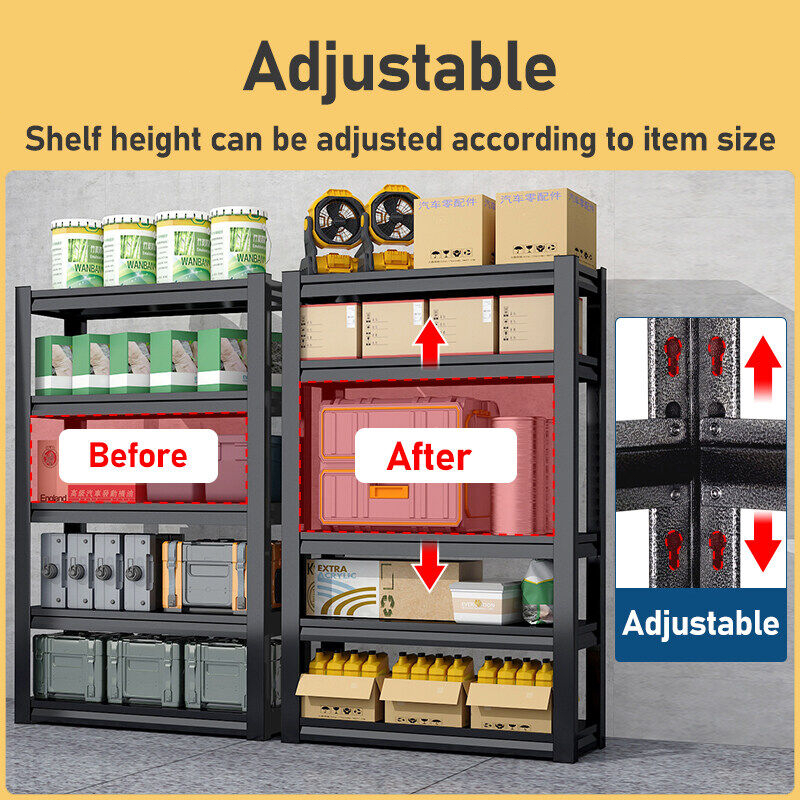 SNB Metal Rack Adjustable Boltless Rack Home Kitchen Store Storage Rack ...
