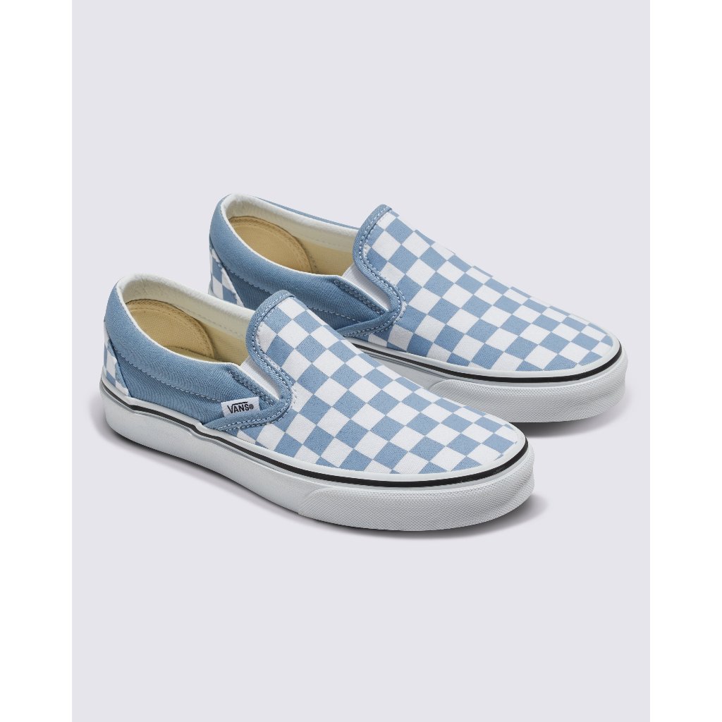 Men's blue checkered vans best sale