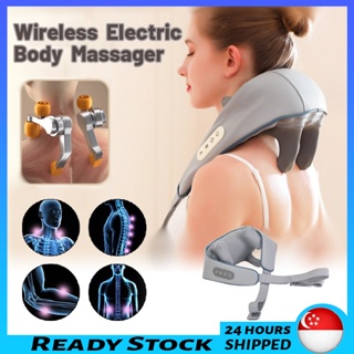 Hot Electric Kneading Massage Shawl Neck Massager Kneading Cervical  Vertebrae Lifting Trapezius Beating Neck And Shoulder Massager